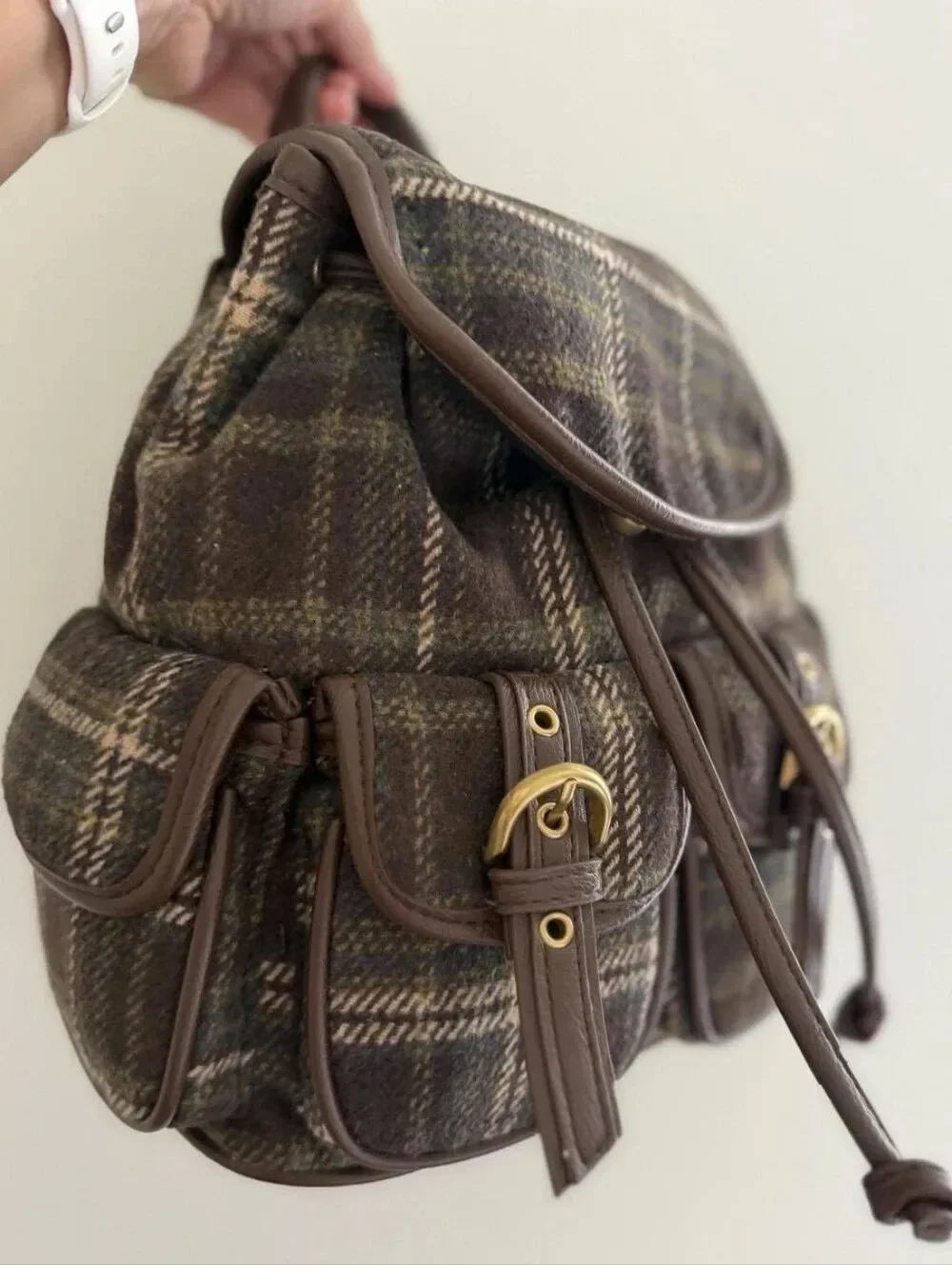 Madden Girl compact plaid